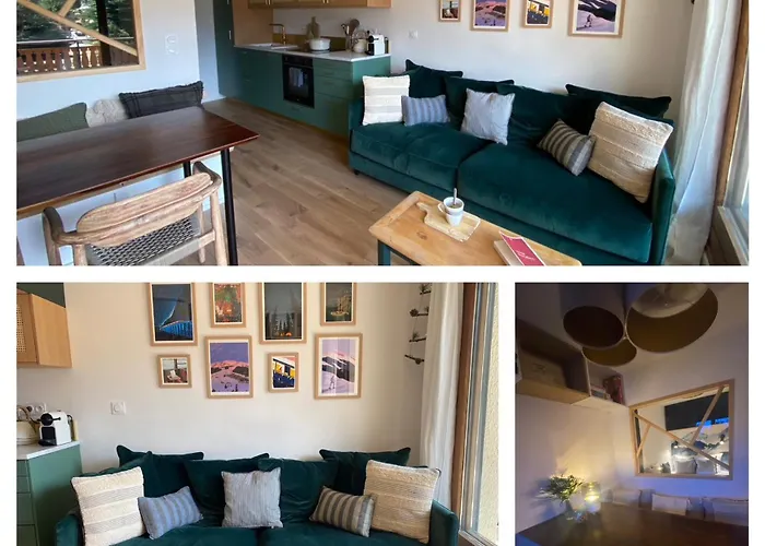 Апартаменты Pieds Des Pistes, 2 Alpes, Avec Tres Grande Terrasse Ле дез Альп